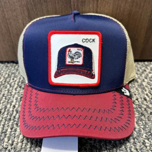 Goorin Trucker Baseball Snapback Hat Cap All American Inception 55.0 Navy